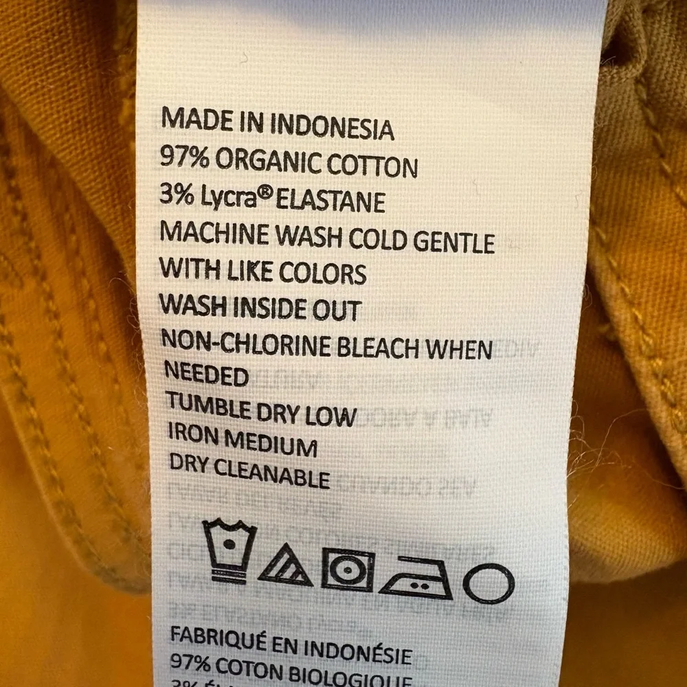 Prana Women’s mustard yellow shorts Size 6 - Picture 8 of 8